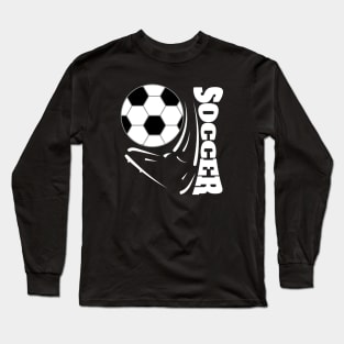 Soccer Foot - White Long Sleeve T-Shirt